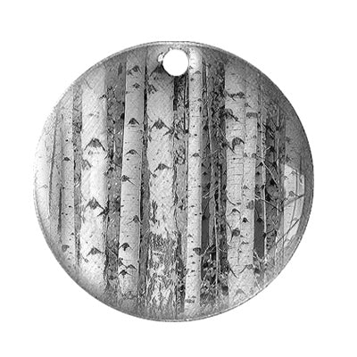 birch tree forest pendant