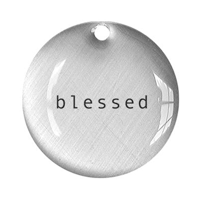 blessed word pendant