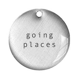going places word pendant