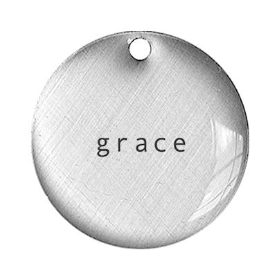 grace word pendant