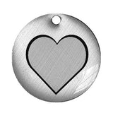 heart graphic pendant