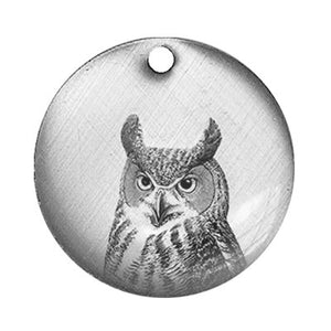 horned owl pendant