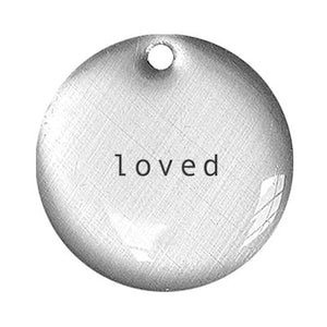 loved word pendant