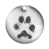 dog paw print pendant