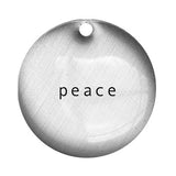 peace word pendant