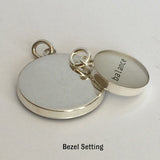 Gold 12mm Bezel Pendant